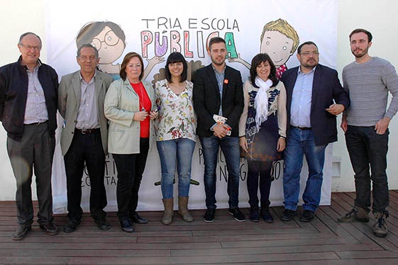Han assistit a l’acte: Miguel Soler, candidat del PSPV-PSOE, Fran Ferri, candidat de Compromís, Marga Sanz, candidata d’Esquerra Unidad-ERPV, Sandra Mínguez, candidata de Podemos i Ignacio Fernández, candidat d’UpyD.