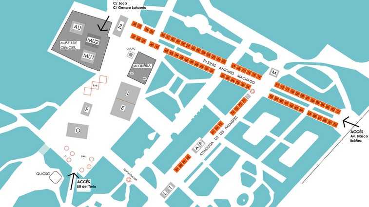 Planol de la Fira del Llibre.