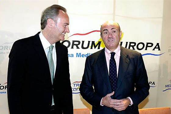 Alberto Fraba i Luis de Guindos.