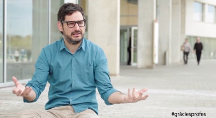 Eugeni Alemany, en un fotograma de l'entrevista.