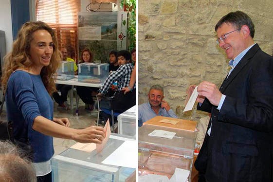 Carolina Punset i Ximo Puig.