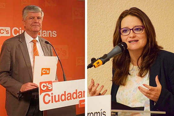 Matías Alonso i Mònica Oltra.