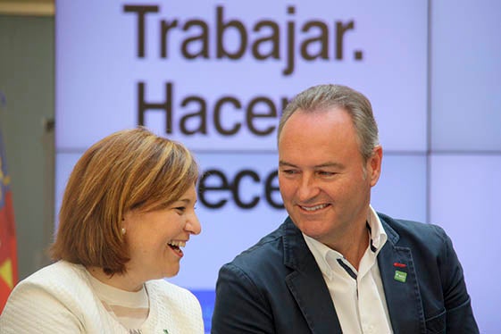 Isabel Boning i Alberto Fabra.