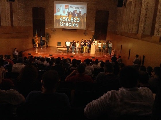 Un moment del Consell General de Compromís celebrat aquest dissabte 16.