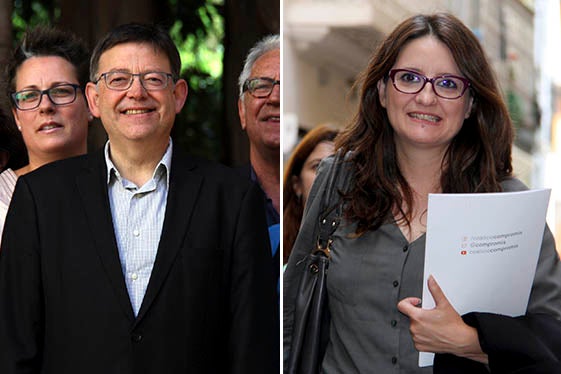 Ximo Puig i Mònica Oltra.