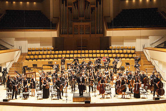La Jove Orquestra Simfònica de la FSMCV va debutar oficialment en el Palau de la Música de València sota la batuta de Cristóbal Soler.