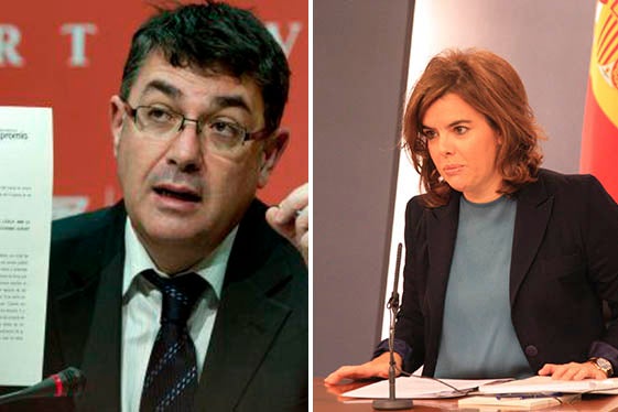 Enric Morera i Soraya Sáez de Santamaría.