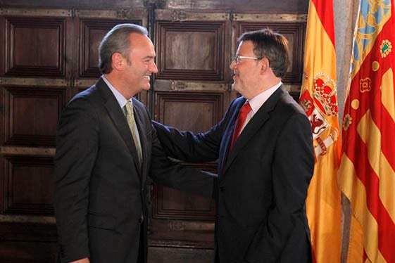 Alberto Fabra i Ximo Puig.