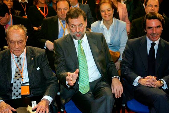 Fraga, Rajoy i Aznar.