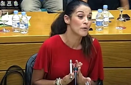 Mireia Mollà, en un fotograma del vídeo.