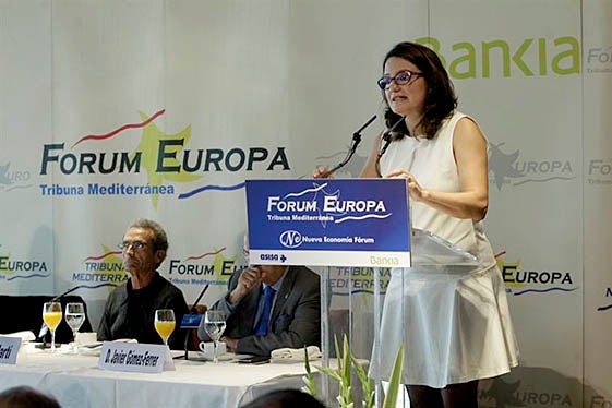 Vicent Martí (esquerra) i Mònica Oltra.