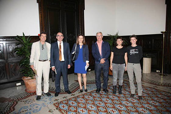 Joan Ribó amb els directors territorials de BBVA.