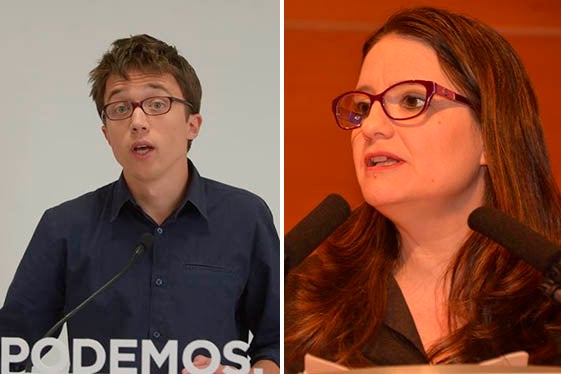 Iñigo Errejón i Mònica Oltra.