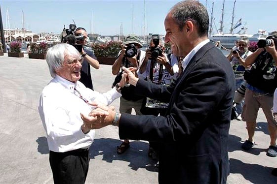 El patró de la F-1, Bernie Ecclestone amb Francisco Camps.