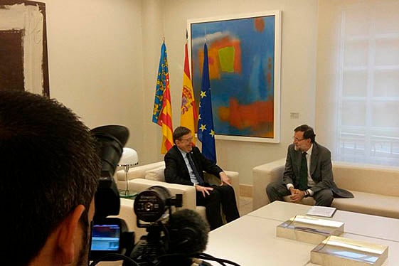 Ximo Puig amb Mariano Rajoy.