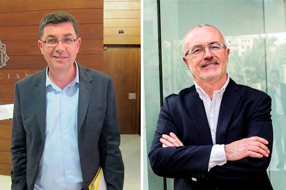 Enric Morera i Antonio Montiel.