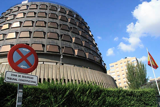 L'edifici del Tribunal Constitucional a Madrid.