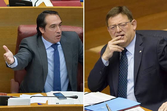 Rubén Ibáñez i Ximo Puig.