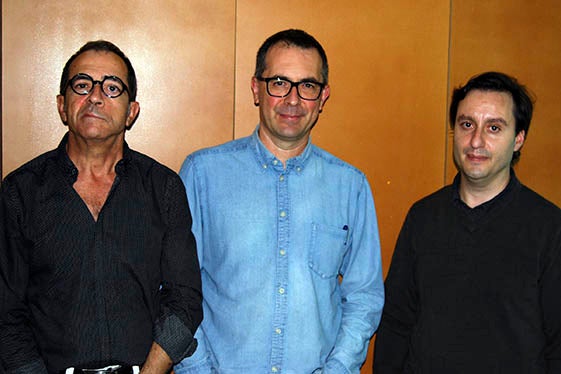 Francisco Torres, Gil-Manuel Hernàndez i Joaquim Rius.