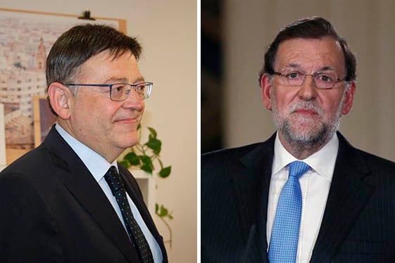 Ximo Puig i Mariano Rajoy.