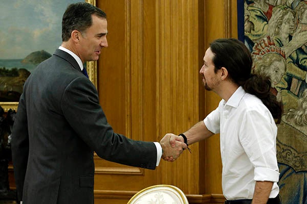 Felipe VI i Pablo Iglesias.