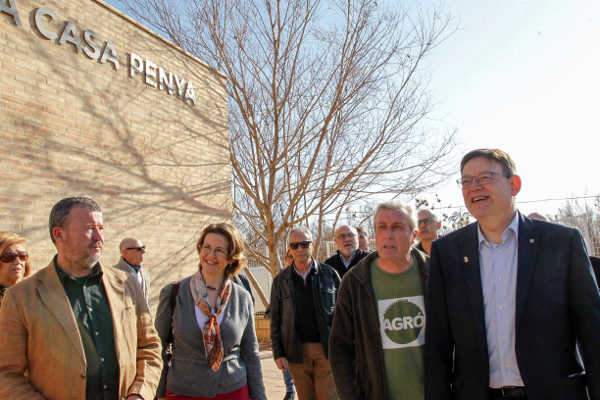 Ximo Puig i Elena Cebrián a la Marjal d'Almardà – Almenara