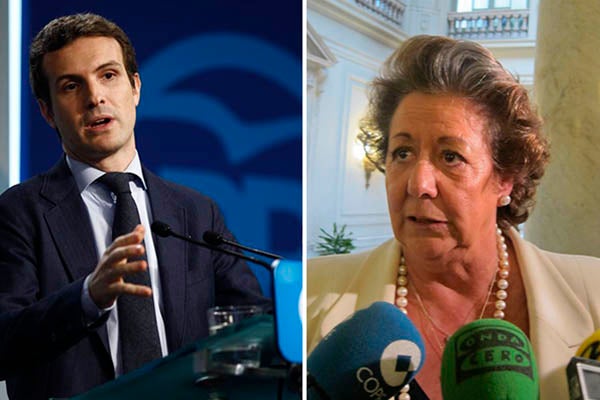 Pablo Casado i Rita Barbera.