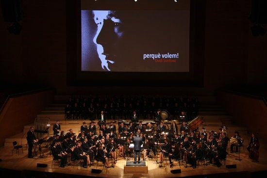 Un moment del concert 'Ovidi Simfònic', a l'Auditori de Barcelona el 6 de març de 2016.