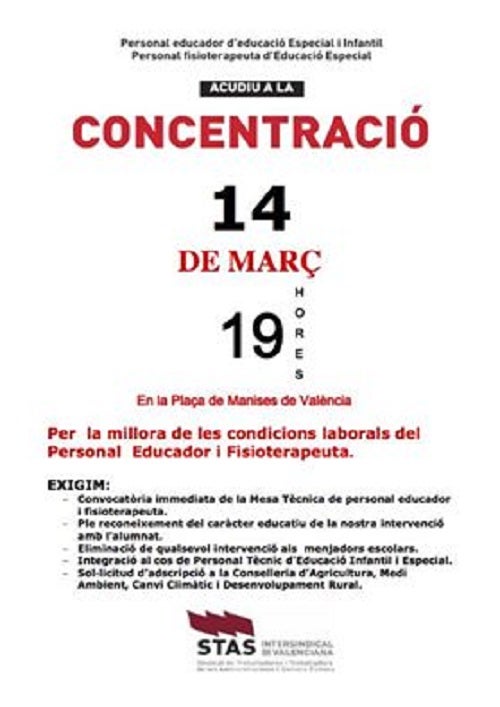 Cartell de la convocatòria.