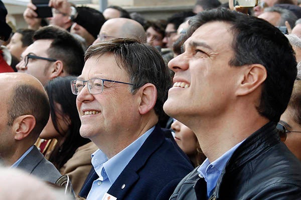 Ximo Puig i Pedro Sánchez.