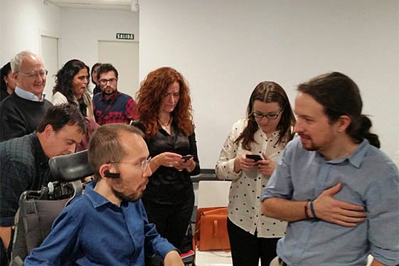 Pablo Echenique i Pablo Iglesias.