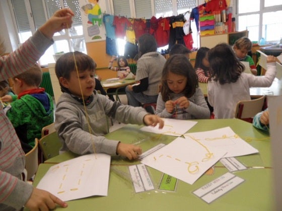 Classe d'Infantil al CP Graüll de Xàbia.