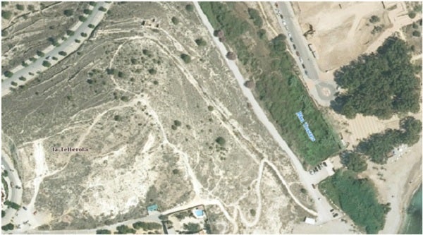 Imatge de la localització del jaciment.