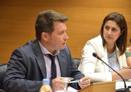 Frederic Ferri, aquest dilluns durant la seua compareixença.