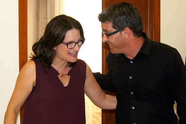 Mónica Oltra i Jorge Rodríguez.