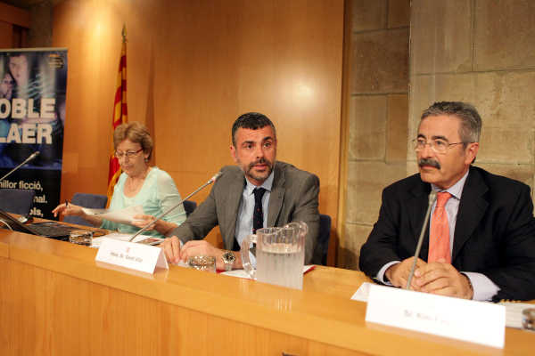 Santi Vila, Kim Faura i Marta Xirinachs.