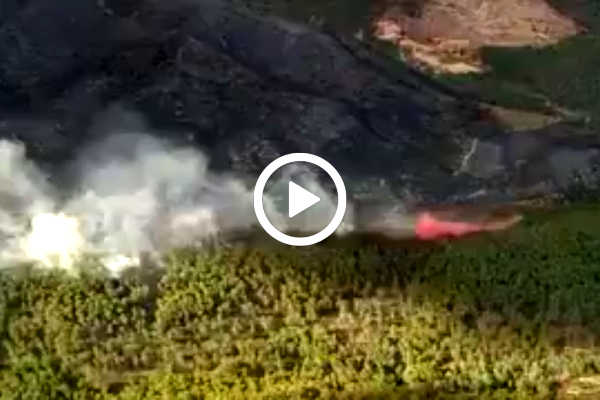 Incendi forestal a Artana.