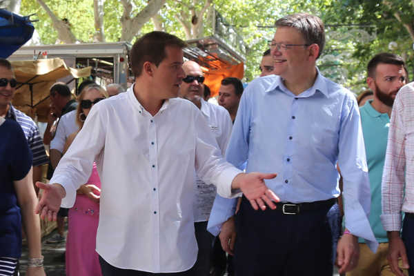 Roger Cerdà i Ximo Puig. Foto: GVA.