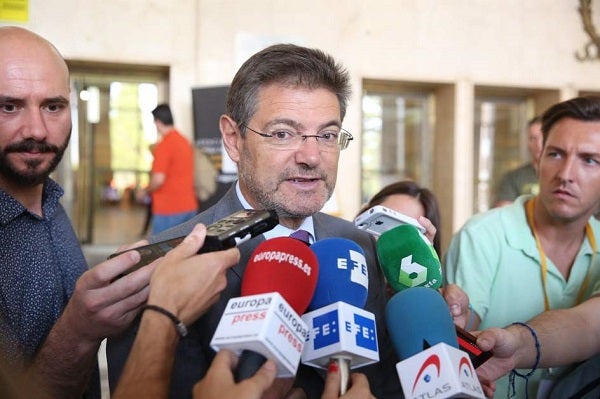 El ministre de Justícia en funcions, Rafael Catalá.