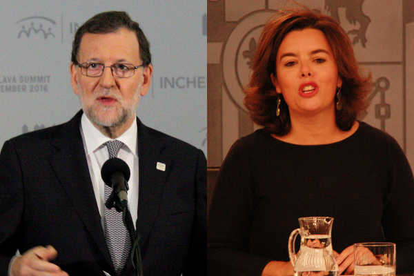 Rajoy i Sáenz de Santamaría.