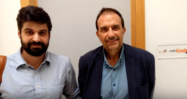 L'historiador Vicent Baydal i el director del Museu de Belles Arts de València, José Ignacio Casar Pinazo.