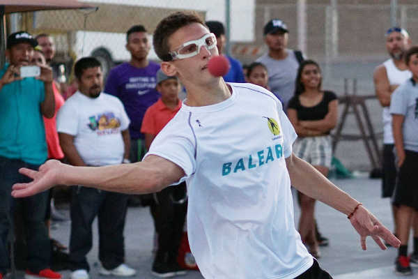 Sacha en la final de 3WallBall a Las Vegas.