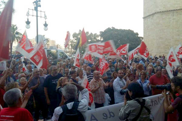 Concentració seu PSPV.