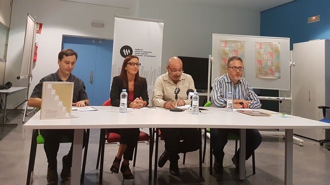 Joaquim Rius, Maria Josep Amigó, Xavier Rius i Vicent Flor.