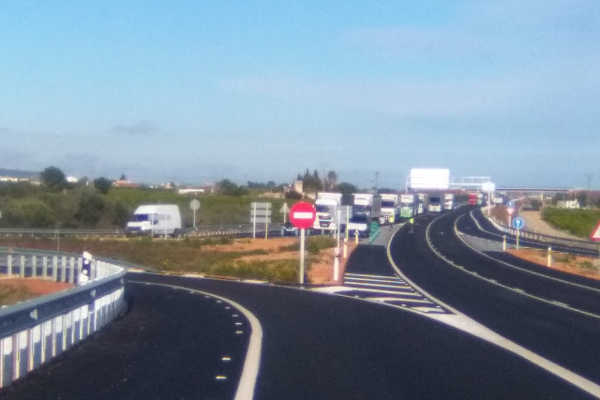 A-7 a l'altura de Vinaròs.