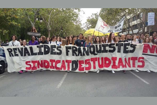 Protestes a València.