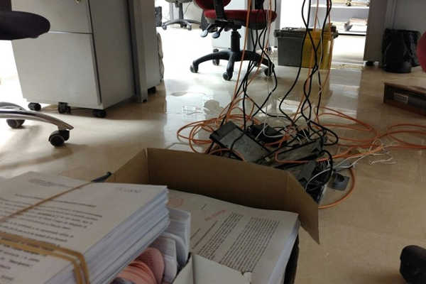 Goteres al jutjat nombre 4 de Carlet.