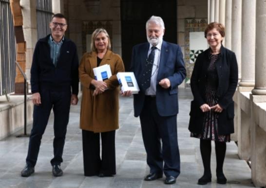 Un moment de la presentació de la Gramàtica de la Llengua catalana.