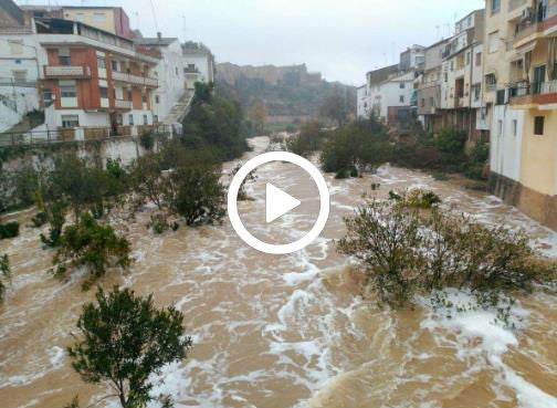 Imatge del Sellent, al seu pas per Bolbait (la canal de Navarrés).