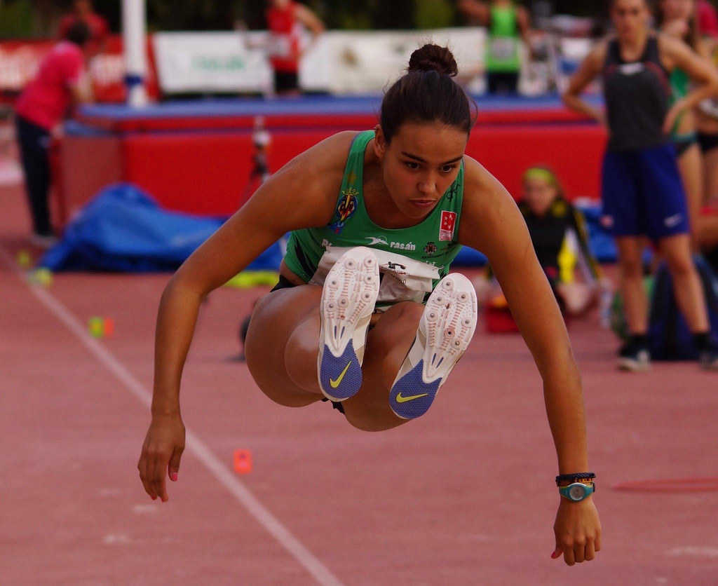 Carmen Ramos durant la prova.